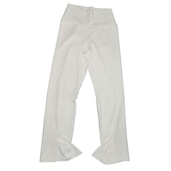 New Beach Riot Alani Split Hem Flare Pants in Snow Cloud Waffle Knit Size Large - Picture 5 of 9